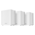 ASUS ZenWiFi BD4 WiFi 7 AiMesh ruter 3-pakk hvit forfra