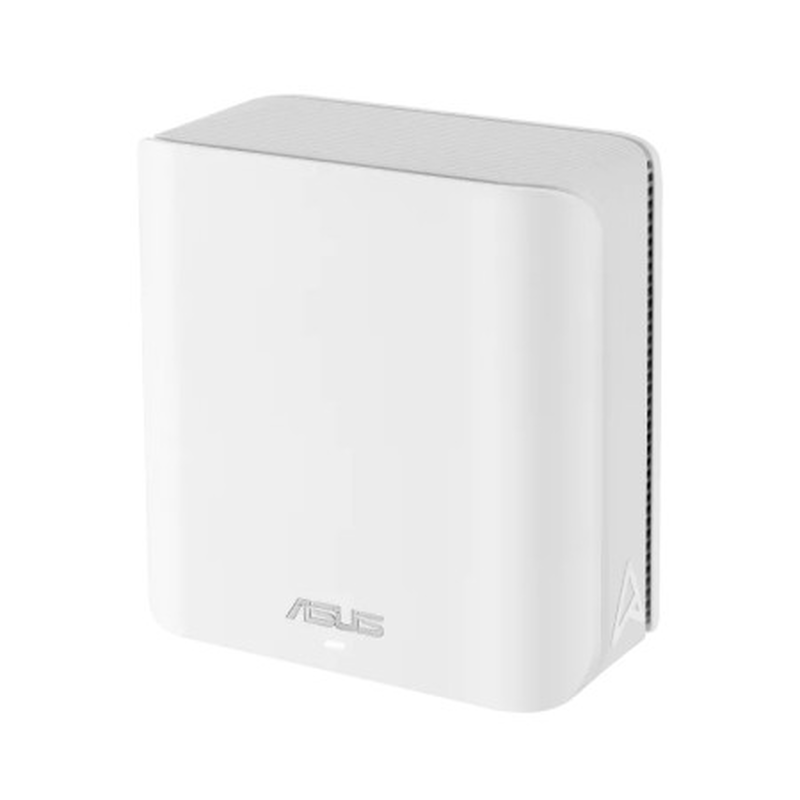 Detalj av ASUS ZenWiFi BD4 WiFi 7 AiMesh ruter 3-pakk hvit