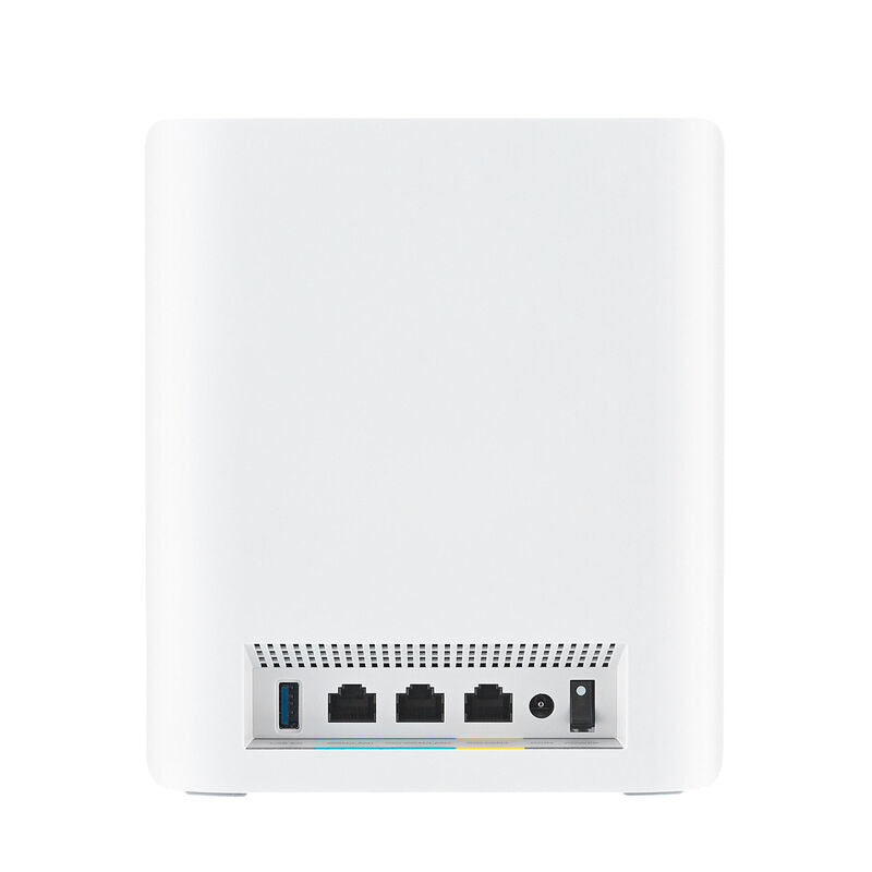 ASUS ZenWiFi BT10 BE18000 Wi-Fi 7 AiMesh ruter hvit med statuslys