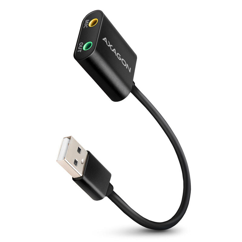 AXAGON ADA-12 USB 2.0 eksternt lydkort forfra