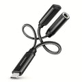 AXAGON ADA-HCPD USB-C til 3,5 mm DAC adapter svart forfra