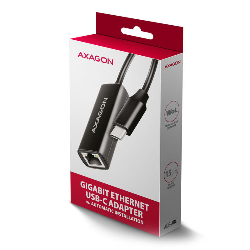 AXAGON ADE-ARC USB-C til Gigabit Ethernet adapter med kabel