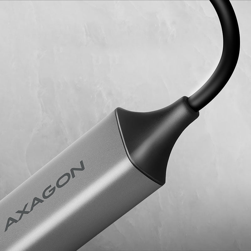 AXAGON ADE-TXCA Gigabit Ethernet adapter USB-C + USB-A detalj av kabel