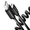 AXAGON BUCM-AM10TB Twister USB-C til USB-A 2.0 kabel forfra