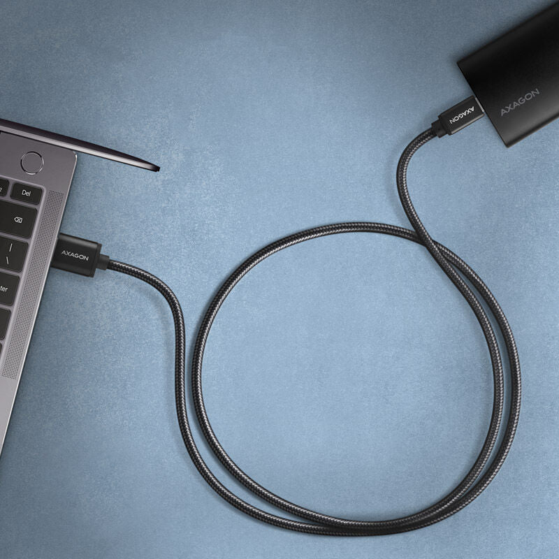 AXAGON BUCM3-AM20AB USB-C til USB-A kabel bakside