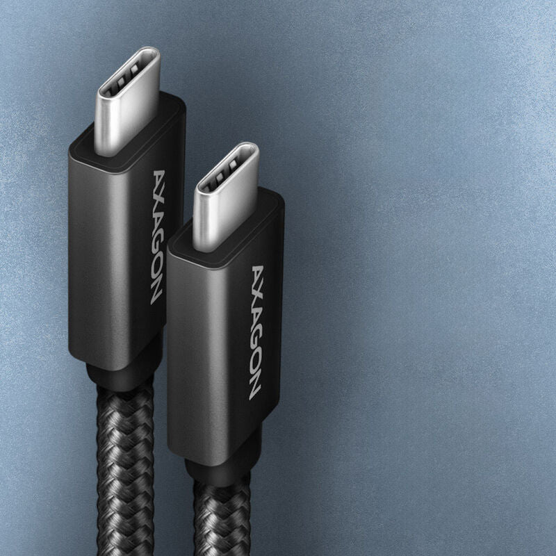 AXAGON BUCM32-CM05AB USB-C skjøtekabel USB 3.2 240 W PD bakside