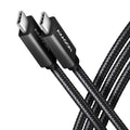 AXAGON BUCM32-CM20AB USB-C 3.2 Gen 2 kabel svart 2 m forfra