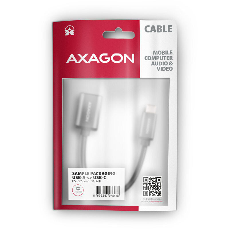 Detalj av AXAGON RUCM-AFAC USB-C til USB-A adapterkabel