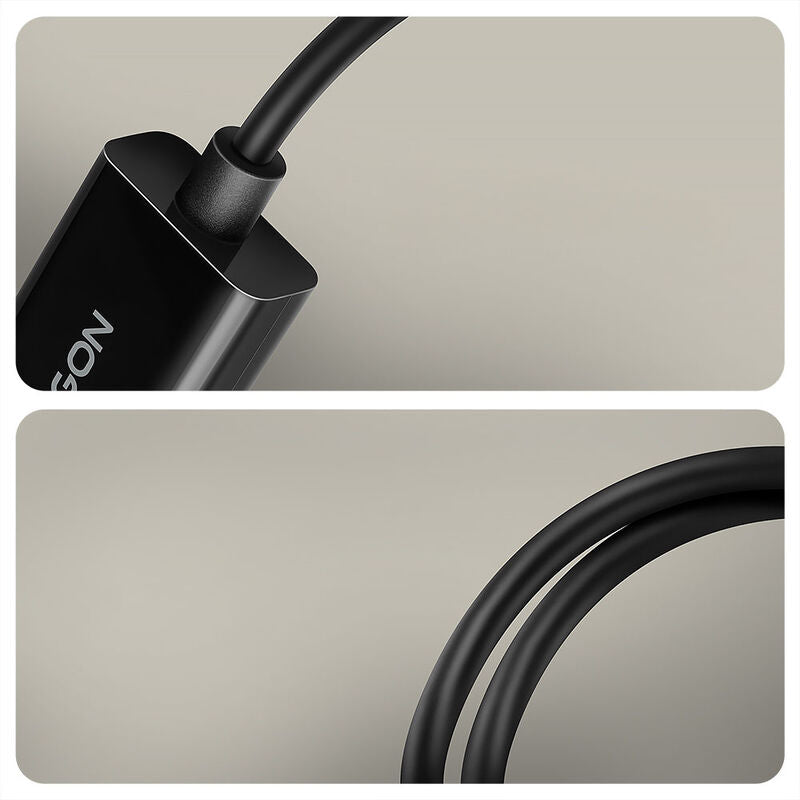 AXAGON RVD-HI20N adapter bakside med kabel