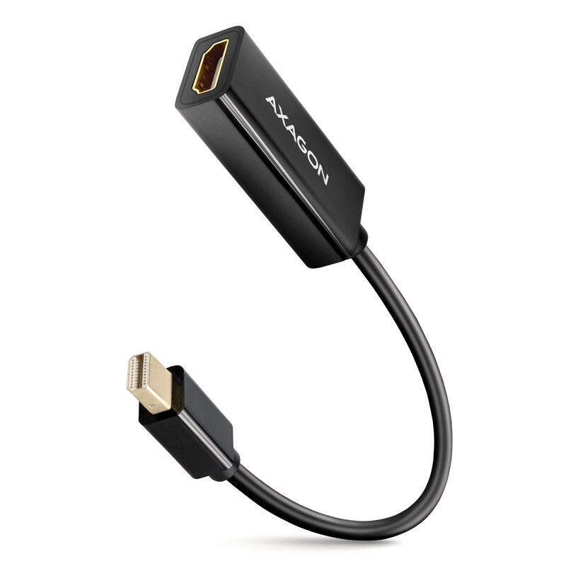 AXAGON RVDM-HI14N Mini-DisplayPort til HDMI adapter 4K 15 cm forfra