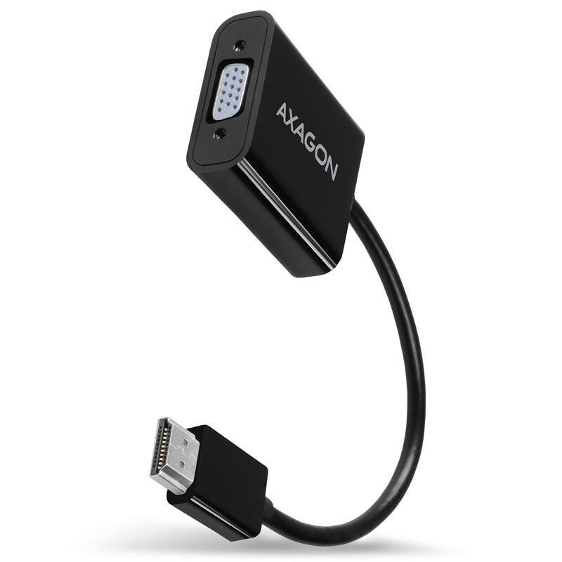 AXAGON RVH-VGAN HDMI til VGA adapter Full HD med lyd forfra