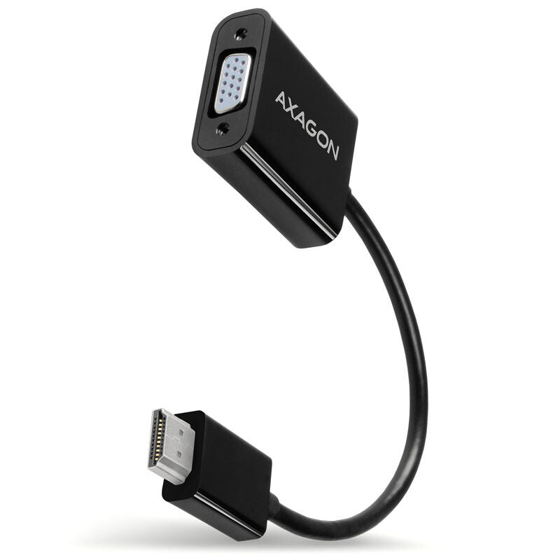 AXAGON RVH-VGN HDMI til VGA adapter WUXGA svart forfra