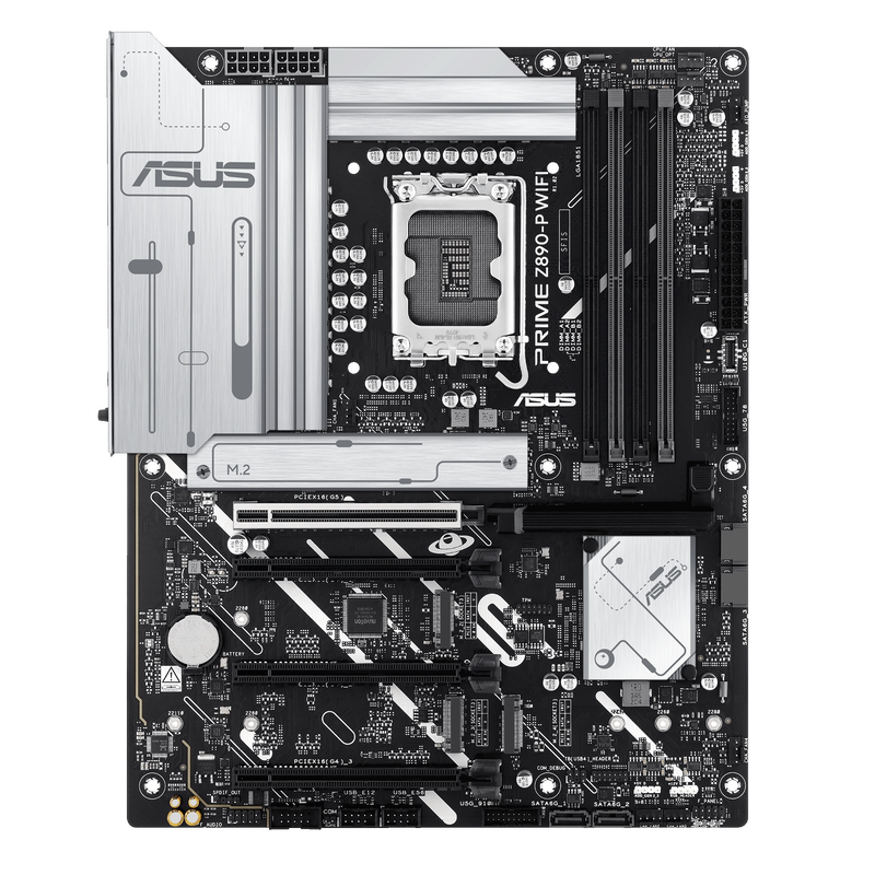 Bakside av ASUS Prime Z890-P WiFi hovedkort