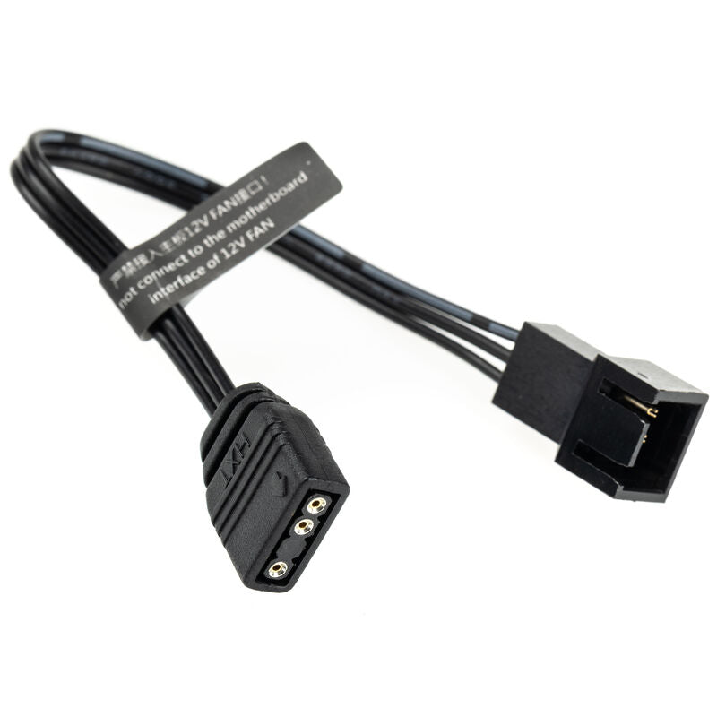 Barrow ARGB adapterkabel 3-pin 5V 10 cm svart bakside