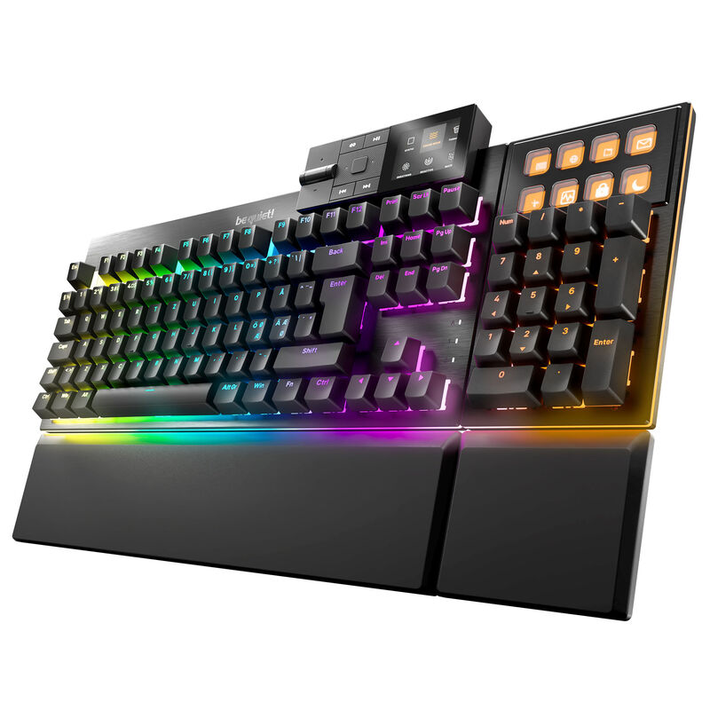 be quiet! Dark Mount Silent gamingtastatur mekanisk RGB svart forfra