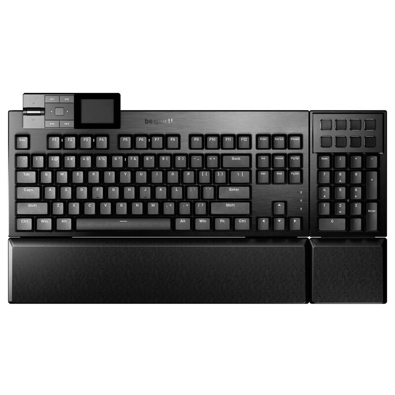 be quiet! Dark Mount Silent gamingtastatur mekanisk RGB svart bakside