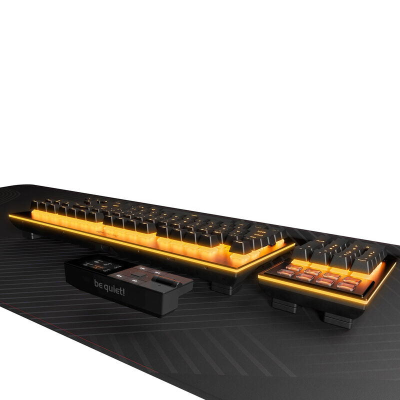 be quiet! Dark Mount Silent gamingtastatur mekanisk RGB svart nærbilde av RGB-belysning