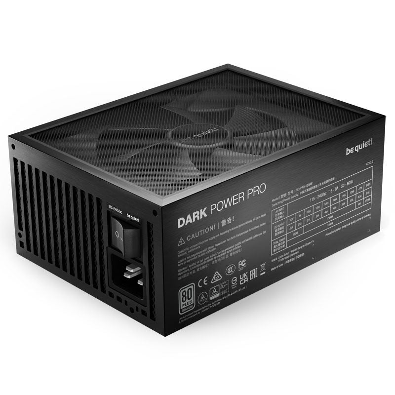 be quiet! Dark Power Pro 13 strømforsyning bakside