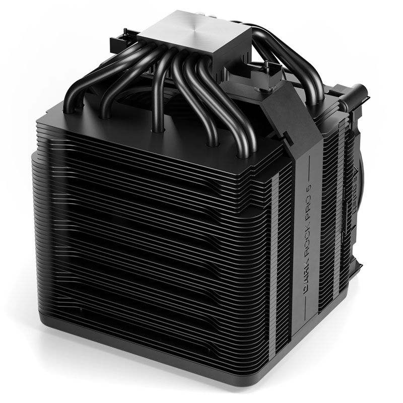 be quiet! Dark Rock Pro 5 CPU-kjøler detalj av heatpipes