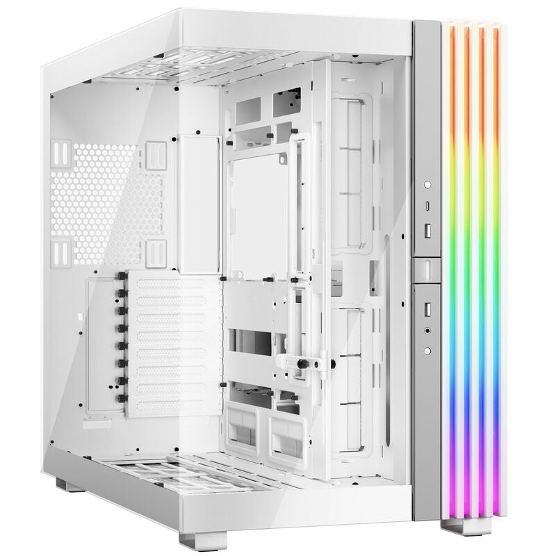 be quiet! Light Base 900 DX fulltårn kabinett ARGB herdet glass hvit forfra