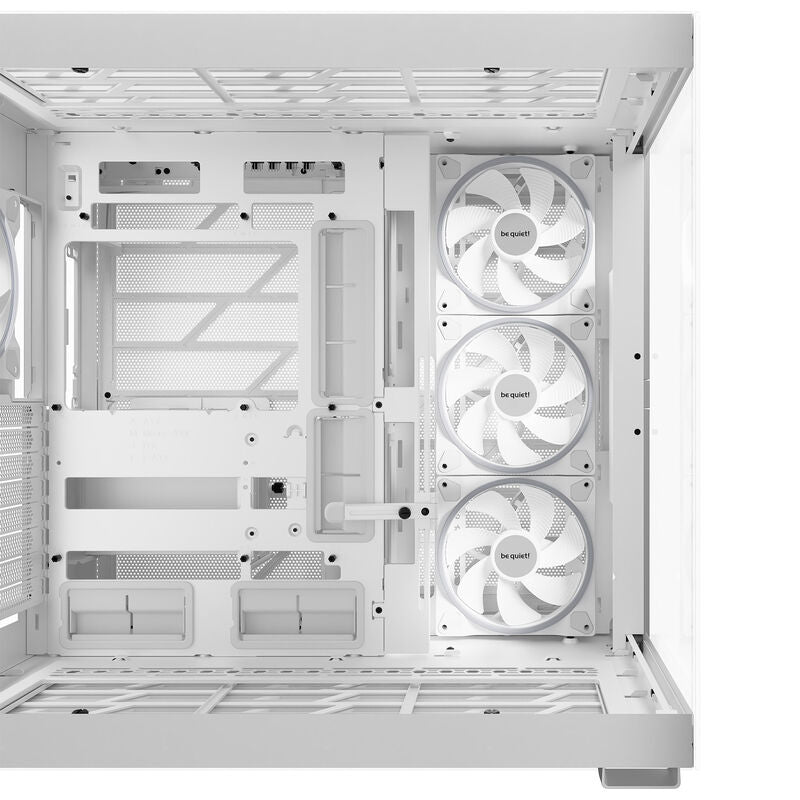 be quiet! Light Base 900 DX kabinett nærbilde av herdet glass sidepanel