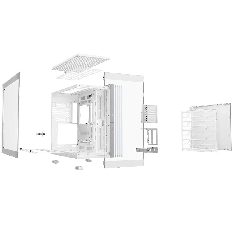 be quiet! Light Base 900 DX kabinett visning av vertikal GPU-holder
