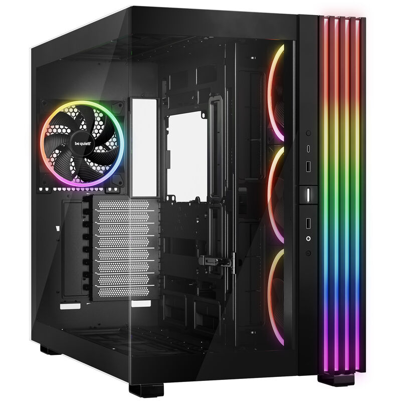 be quiet! Light Base 900 FX kabinett fulltårn ARGB herdet glass svart forfra