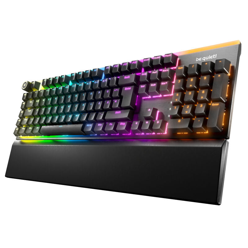 be quiet! Light Mount Silent gamingtastatur RGB mekanisk svart forfra