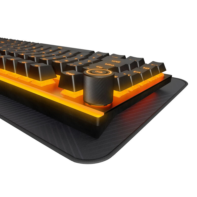 be quiet! Light Mount Silent gamingtastatur RGB mekanisk svart nærbilde av mediehjul