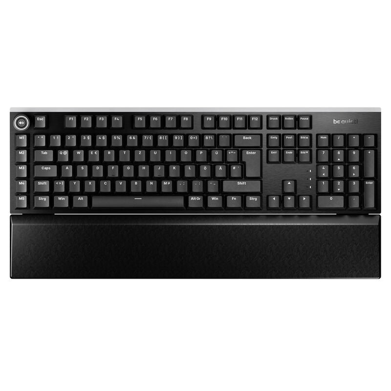 be quiet! Light Mount Tactile gamingtastatur RGB Silent Tactile svart bakside