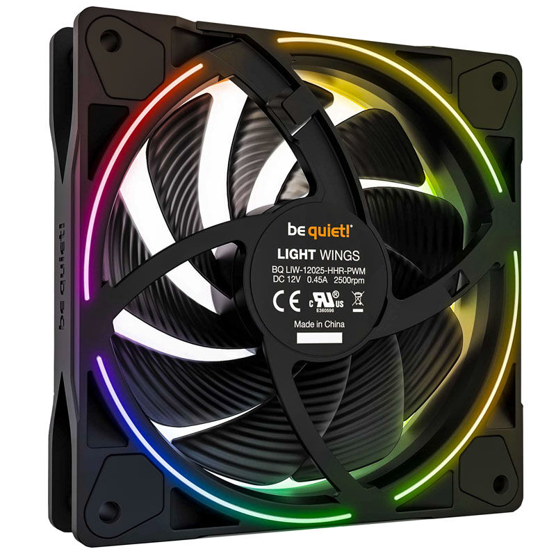 Detalj av be quiet! Light Wings ARGB PWM vifte 120 mm svart High Speed