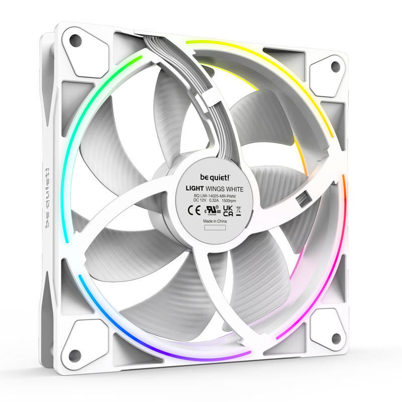 be quiet! Light Wings ARGB PWM vifte 3-pack 120 mm svart - be quiet!