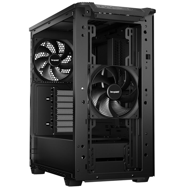 be quiet! Pure Base 501 Airflow kabinett midtårn ATX montert med komponenter
