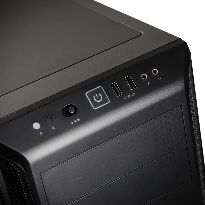 be quiet! Pure Base 600 kabinett midtårn ATX stillegående sølv detalj av frontpanel