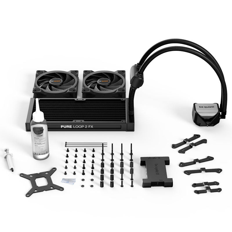 be quiet! Pure Loop 2 FX AIO vannkjøling 240 mm ARGB nærbilde av pumpe