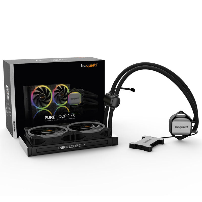 be quiet! Pure Loop 2 FX AIO vannkjøling 240 mm ARGB detalj av vifte