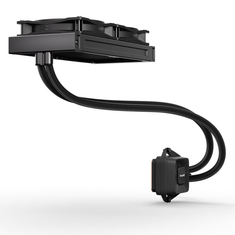 Detalj av be quiet! Pure Loop 3 AIO vannkjøling 240 mm PWM svart pumpe