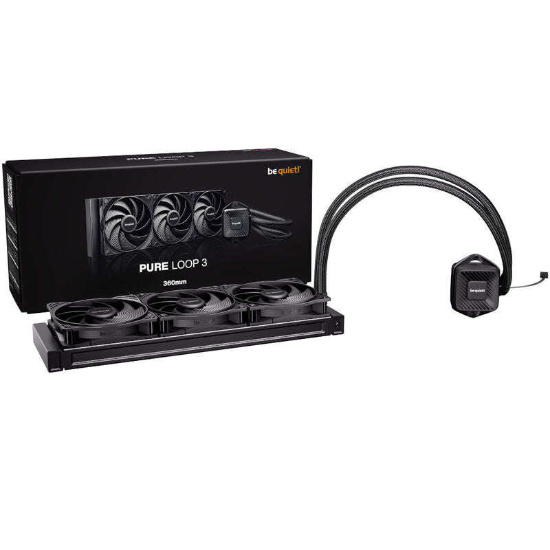 be quiet! Pure Loop 3 AIO vannkjøling 360 mm PWM nærbilde av radiator