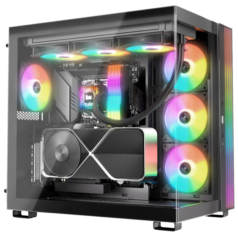 be quiet! Pure Loop 3 LX AIO vannkjøling 360 mm ARGB montert i PC