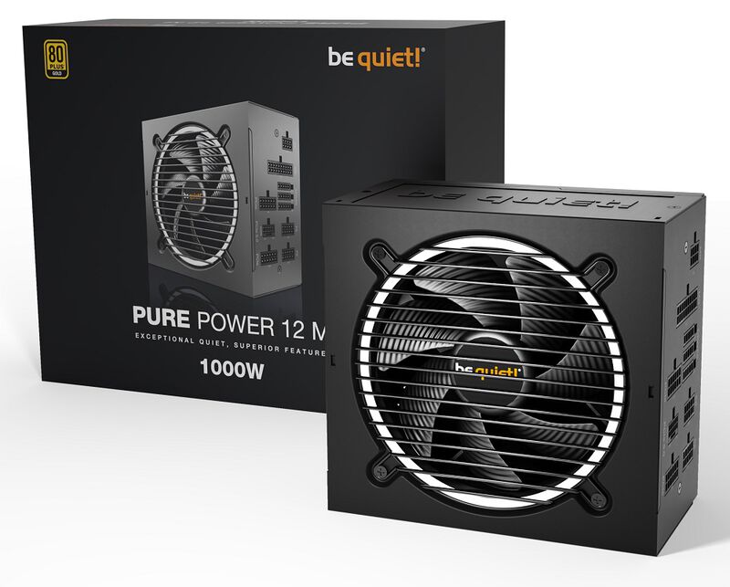 be quiet! Pure Power 12M strømforsyning bakside