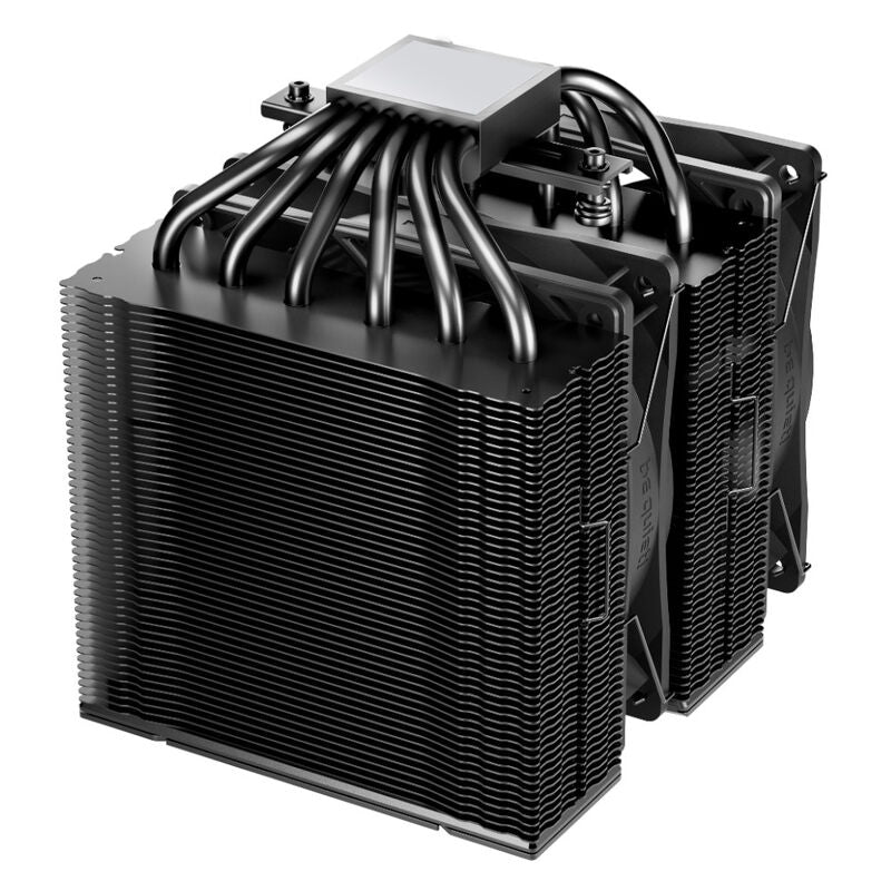 be quiet! Pure Rock Pro 3 CPU-kjøler 120 mm dobbelttårn svart detalj av heatpipes