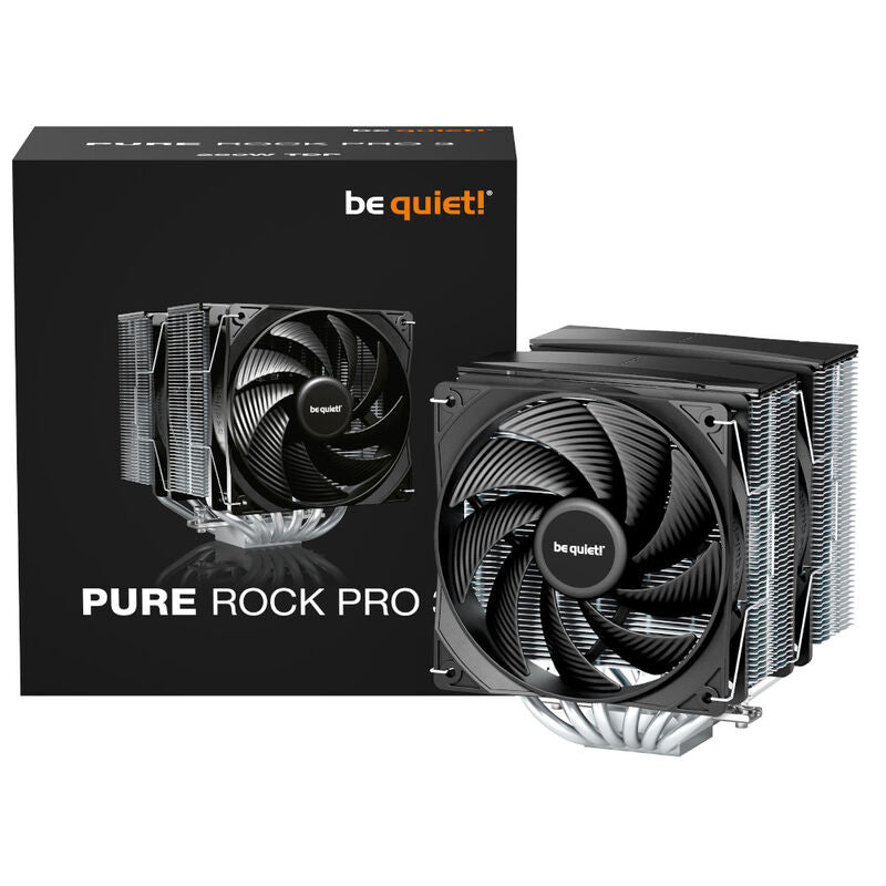 nærbilde av vifte på be quiet! Pure Rock Pro 3 CPU-kjøler