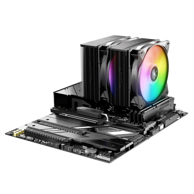 be quiet! Pure Rock Pro 3 LX CPU-kjøler 120 mm ARGB svart montert i PC