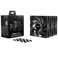be quiet! Pure Wings 3 120 mm vifte PWM High-Speed 3-pack svart forfra