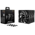 be quiet! Pure Wings 3 High-Speed vifte 140 mm PWM 3-pakk svart forfra