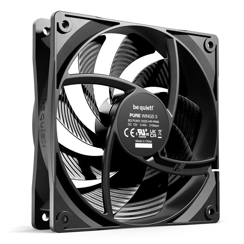be quiet! Pure Wings 3 PWM High Speed vifte 120 mm bakside