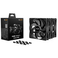be quiet! Pure Wings 3 PWM vifte 120 mm svart 3-pakning forfra