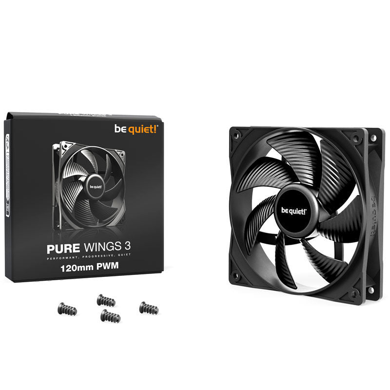 detalj av be quiet! Pure Wings 3 PWM vifte 120 mm