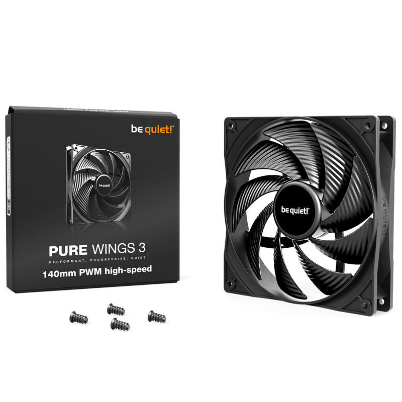 be quiet! Pure Wings 3 PWM vifte 140 mm detalj nærbilde