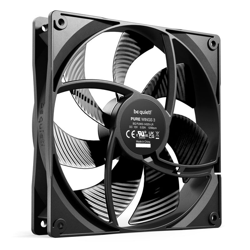 be quiet! Pure Wings 3 vifte 140 mm 3-pin bakside